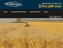 Tablet Screenshot of anderson-industries.com